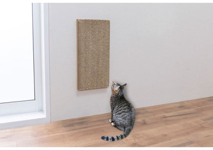 サンコー 吸着 壁に貼れる猫のつめとぎ 段ボール 2個組 45×22cm 厚み15cm 爪とぎ つめとぎ お手入れ 猫 ねこ 猫用 ダンボール 壁 角 貼れる はがせる
