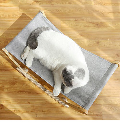 ペティファーム ゆりかご ハンモック 木製ベッド ペット用 木製ハンモック 犬用 猫用 ベッド 木製ベッド Petifam