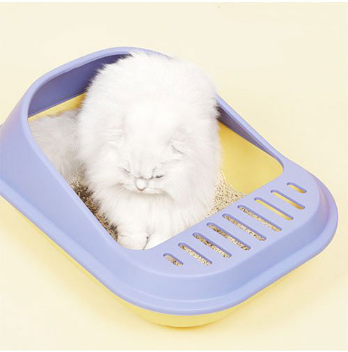 M-PETS エムペッツ カラフルキャットトイレ S 猫トイレ システムトイレ 洗える 丸洗い 砂が出にくい スコップ付 ねこトイレ 小さい コンパクト 小型