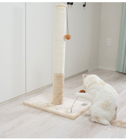 ペットプロ キャットタワー ロングポール 高さ82cm ねこがくれ 爪とぎ 爪砥ぎ キャットツリー 猫タワー 猫ツリー コンパクト 小型 猫 ねこ PETPRO