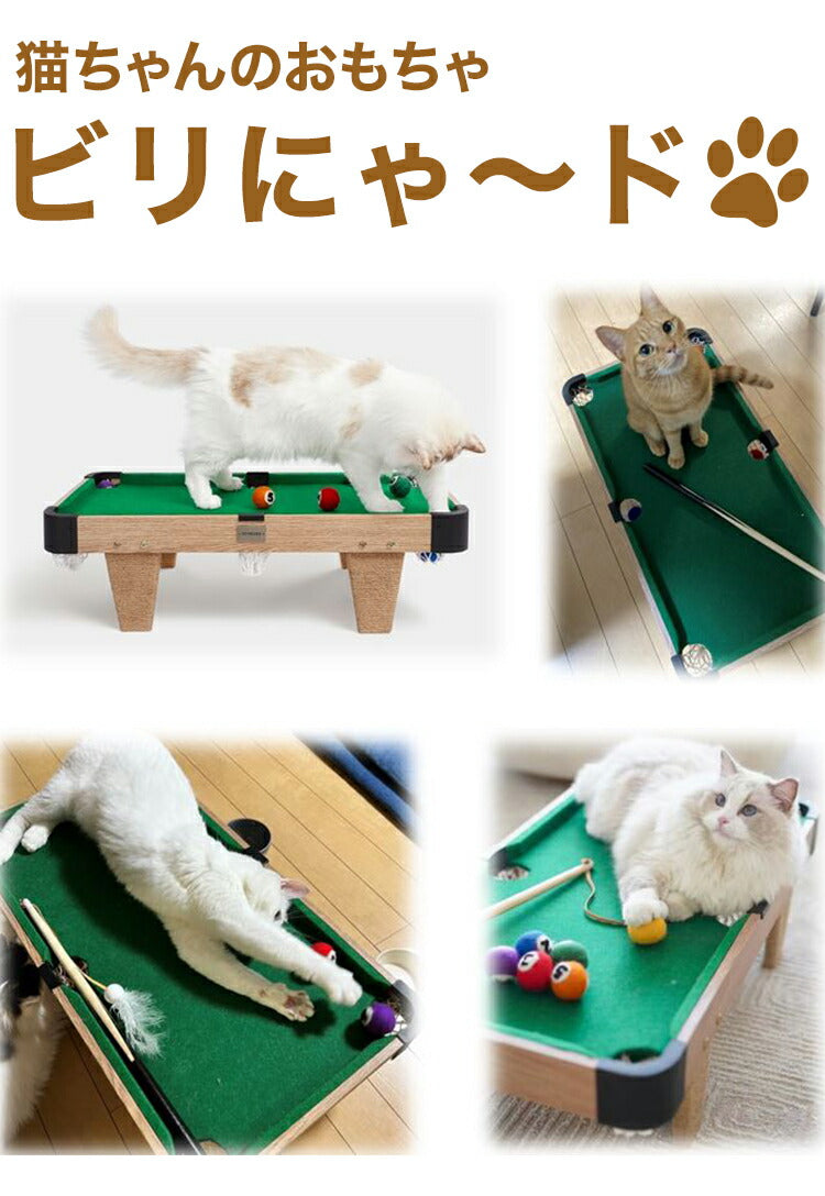 ペットアイ 猫用 ビリヤード 猫ちゃんのおもちゃ ビリにゃ~ド おもちゃ 玩具 ねこ ビリヤード台 ベッド ソファ 猫じゃらし